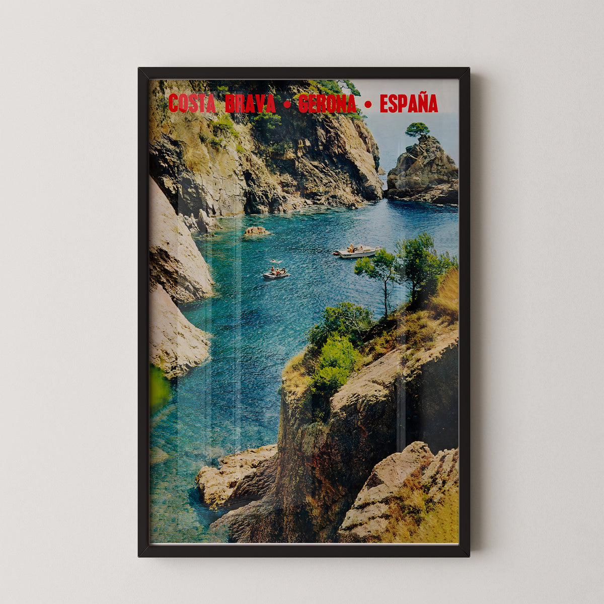 Costa Brava Vintage Coastal Travel Poster