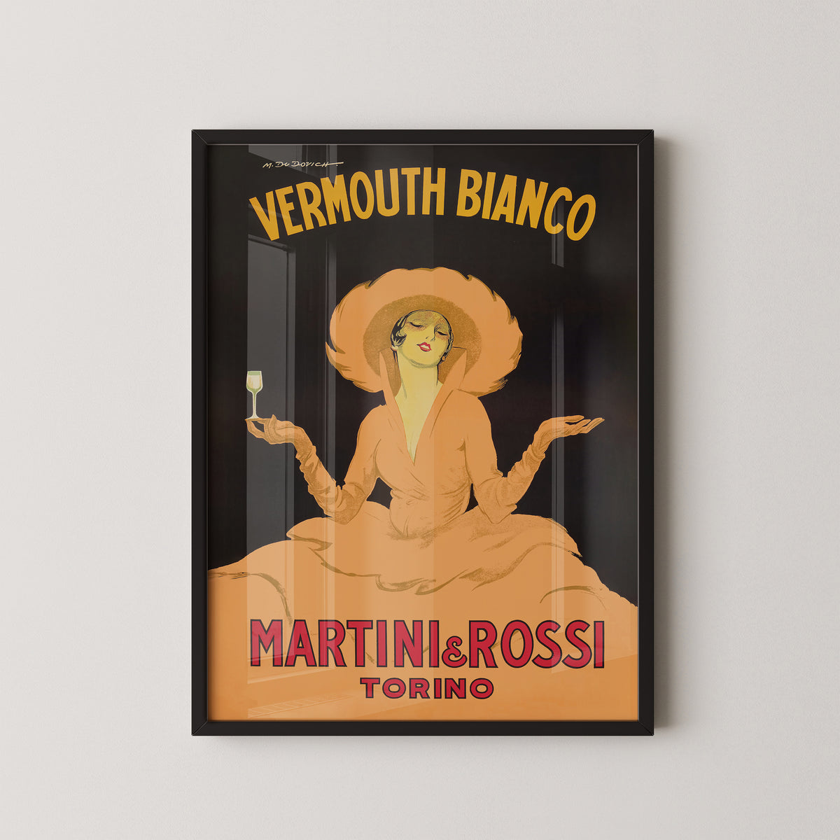Martini Bianco Vintage Poster – Italian Vermouth Art