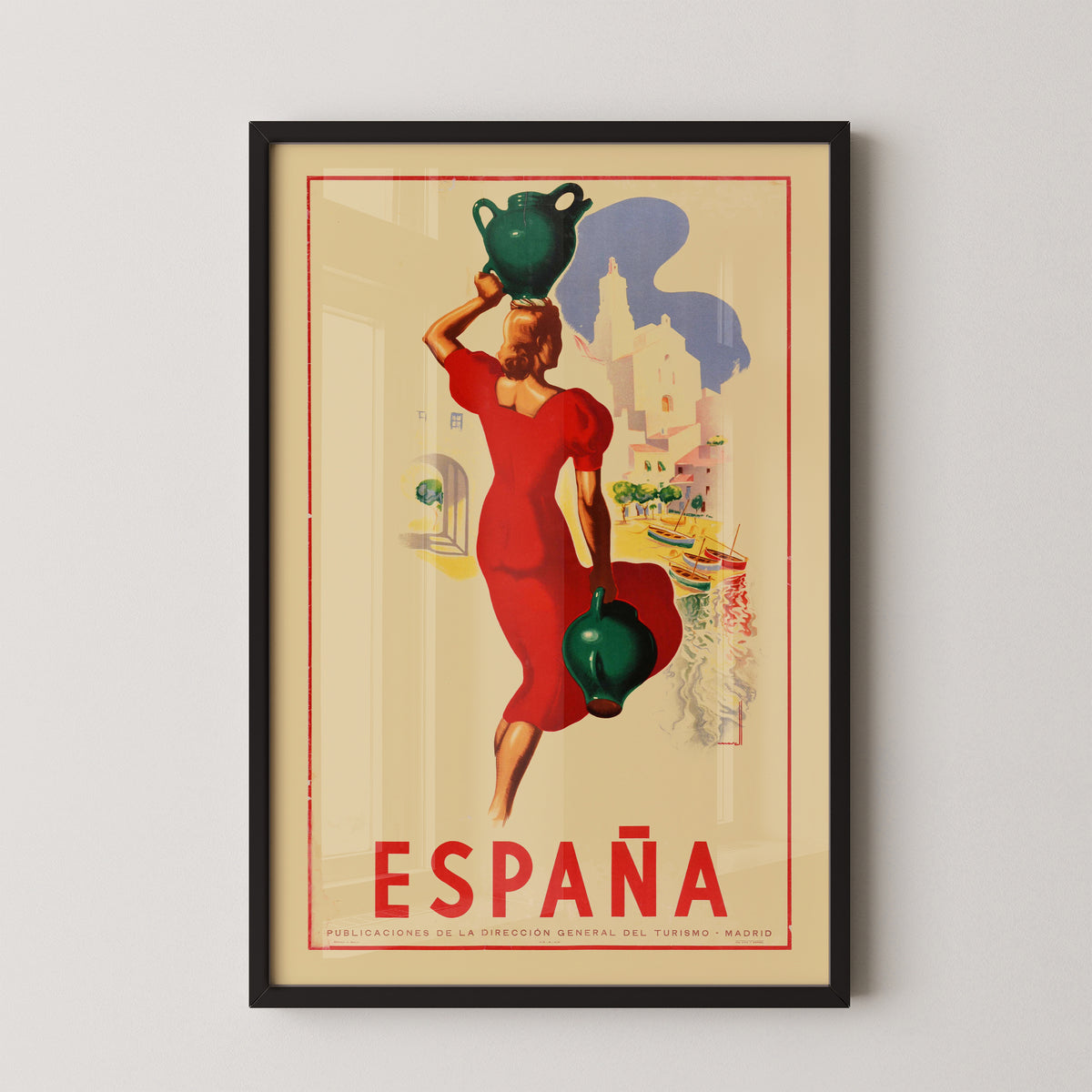 Vintage Andalusia Travel Poster – Southern Spain Art