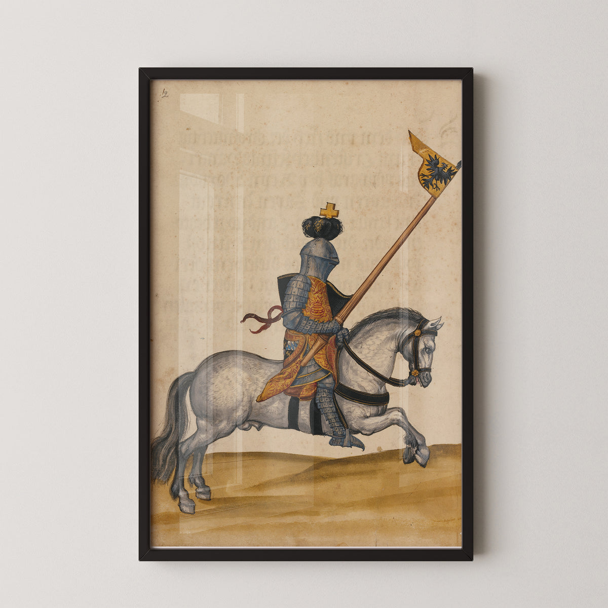 Affiche du tournoi de chevaliers médiévaux