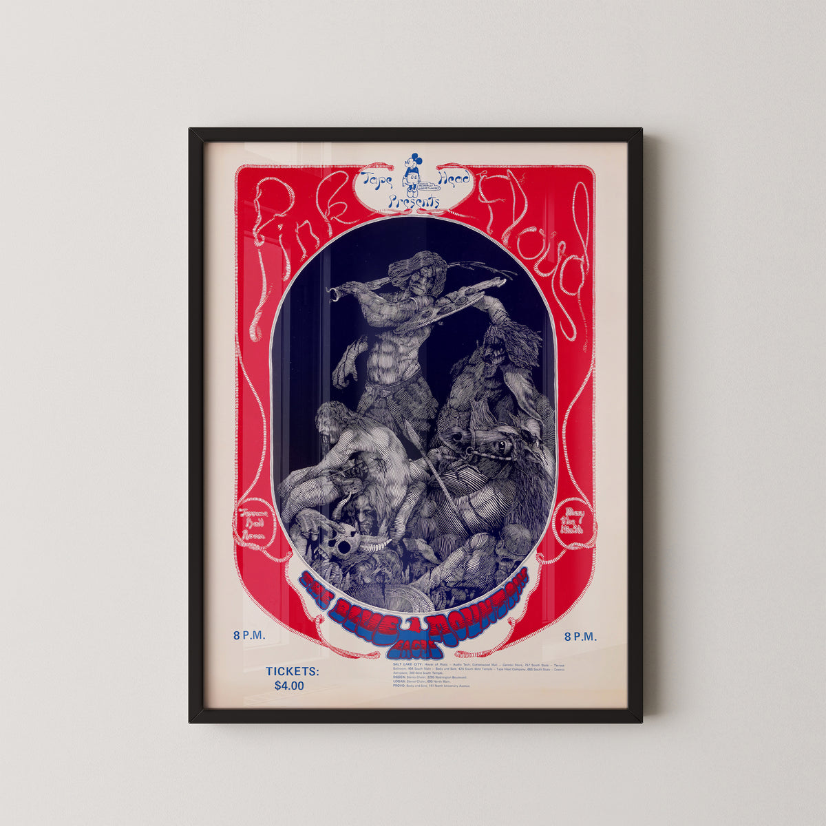 Pink Floyd Terrace Ballroom 1970 Concert Poster