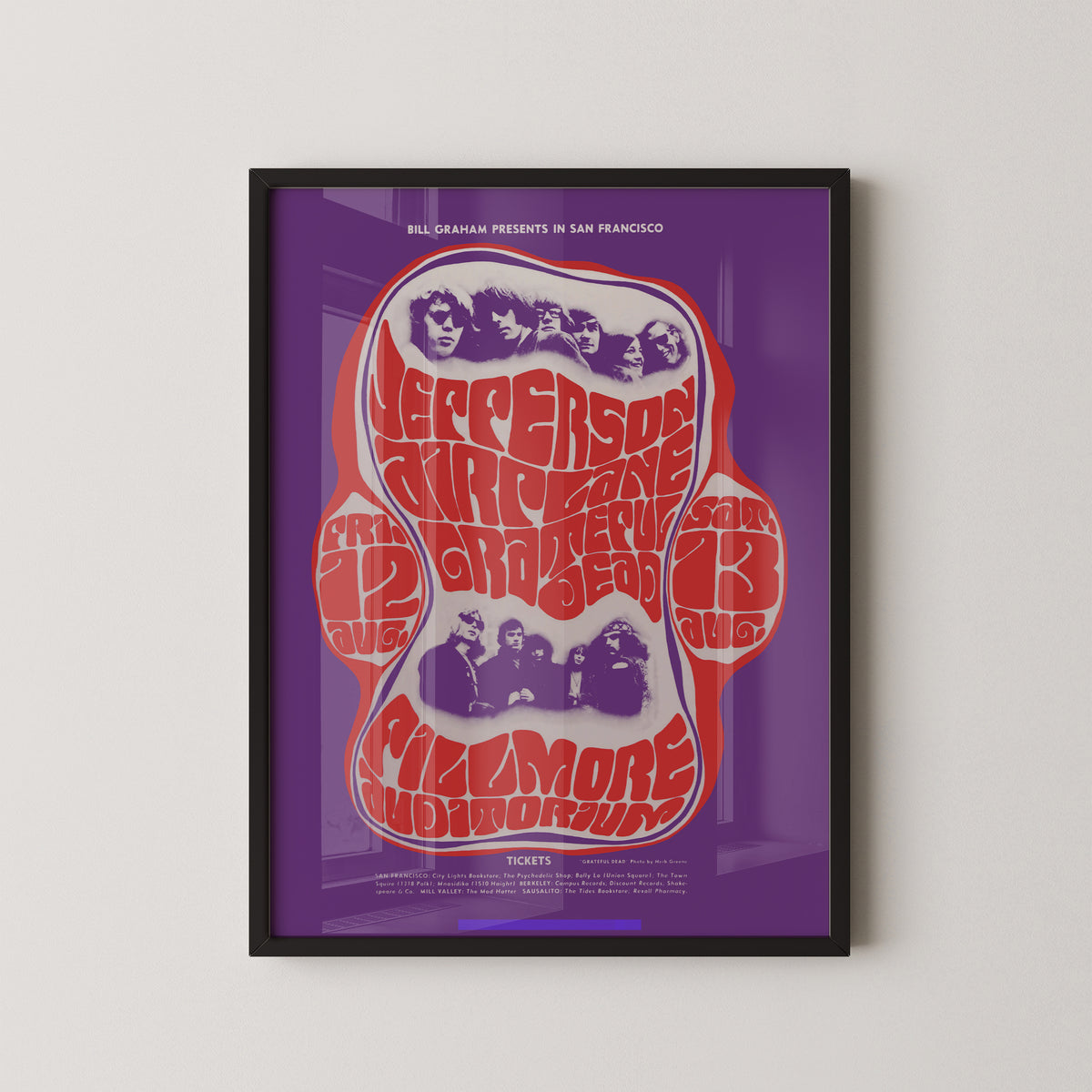 Jefferson Airplane Poster – Vintage 60er Rock Art