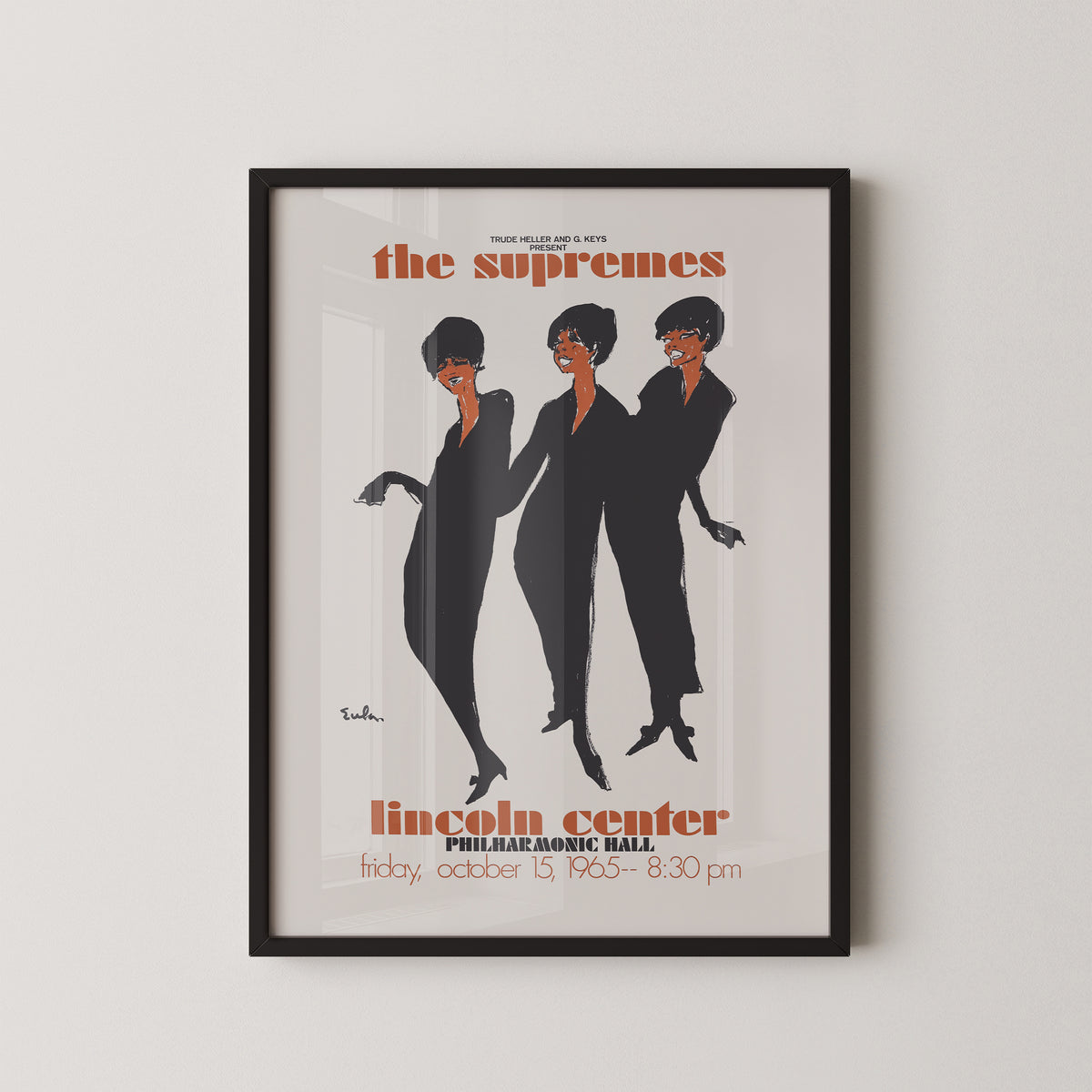 The Supremes Lincoln Center Concert Poster