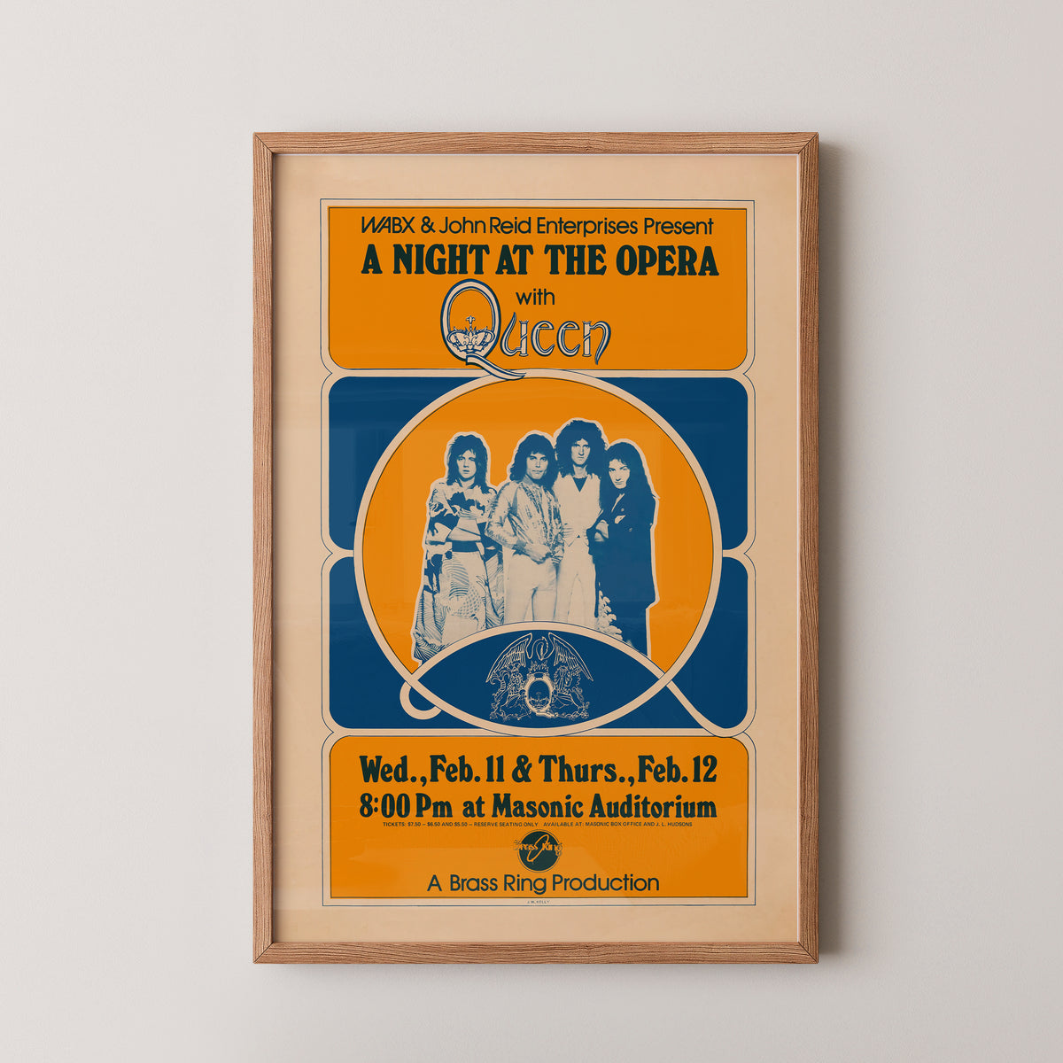 Queen-Konzertplakat - Freddie Mercury-Poster