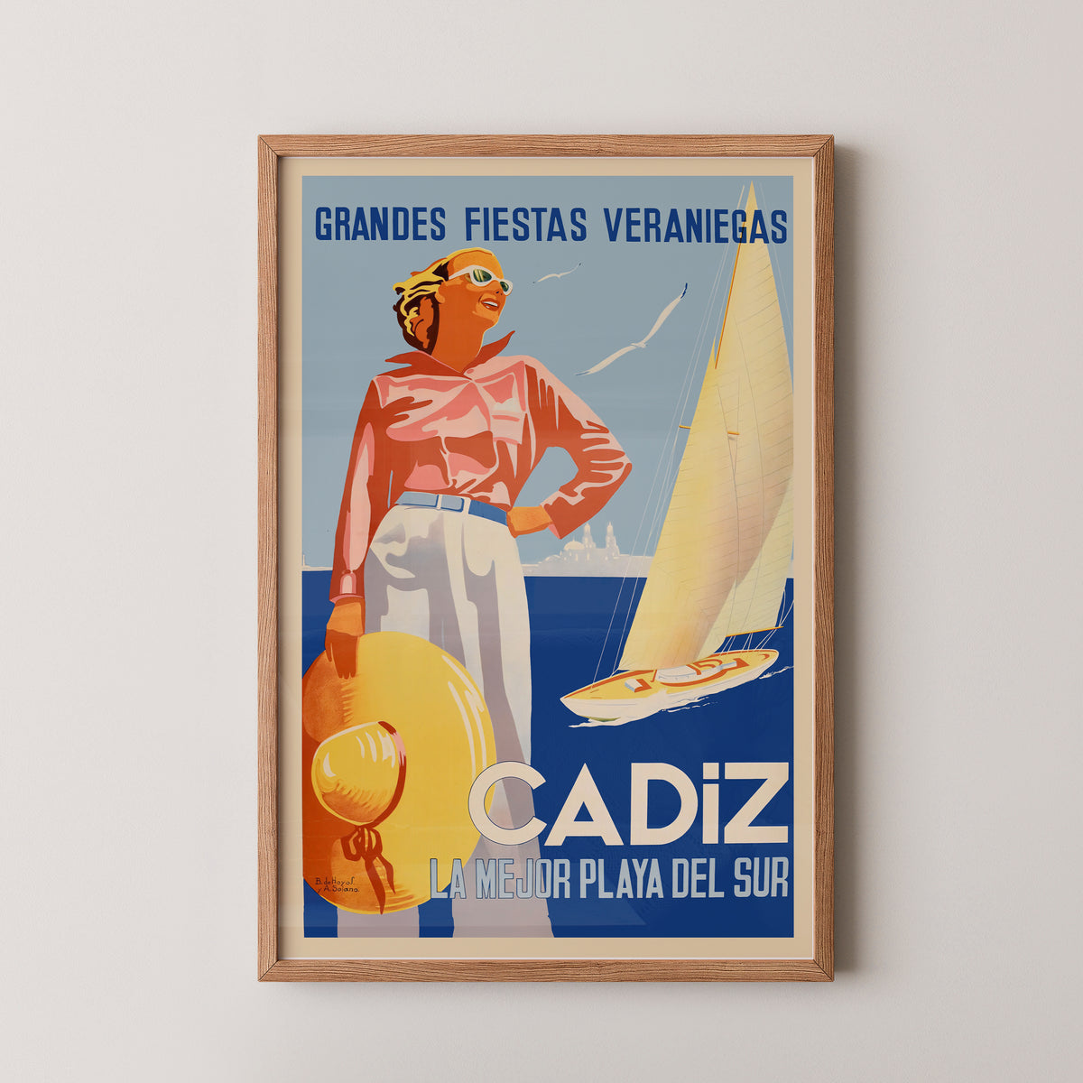 Cádiz Reiseposter – Vintage Küstenkunst
