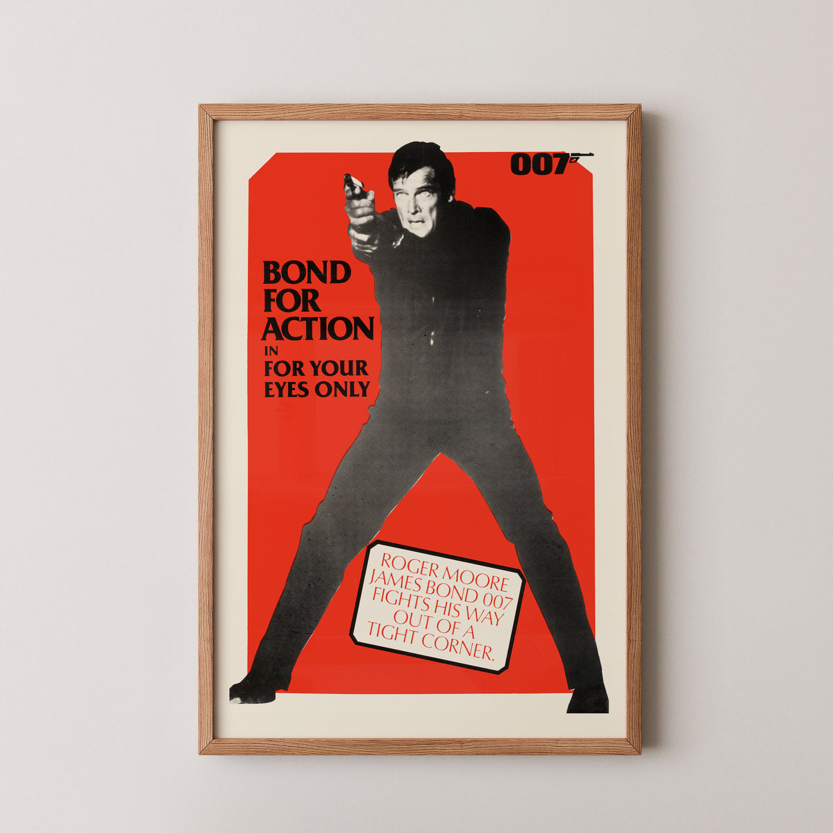 James Bond 007 Retro-Poster – Roger Moore Classic