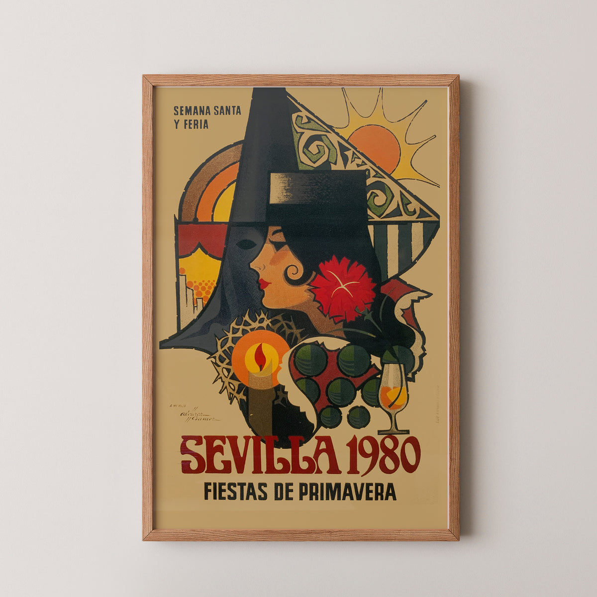 Seville Semana Santa Vintage Poster