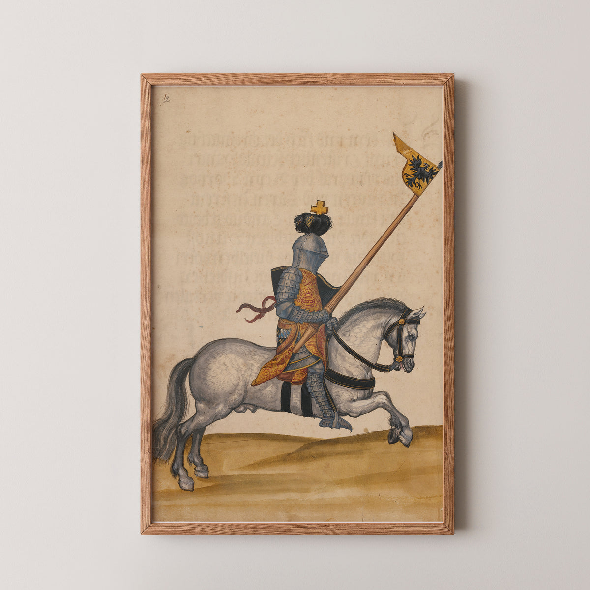 Affiche du tournoi de chevaliers médiévaux
