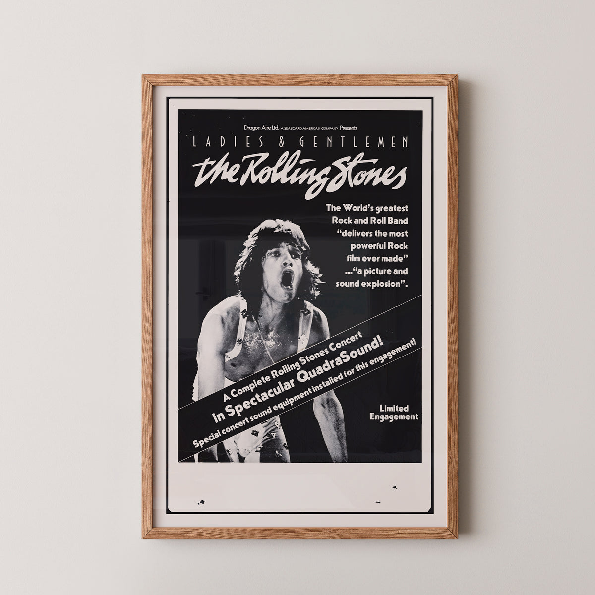 Mick Jagger von den Rolling Stones Poster