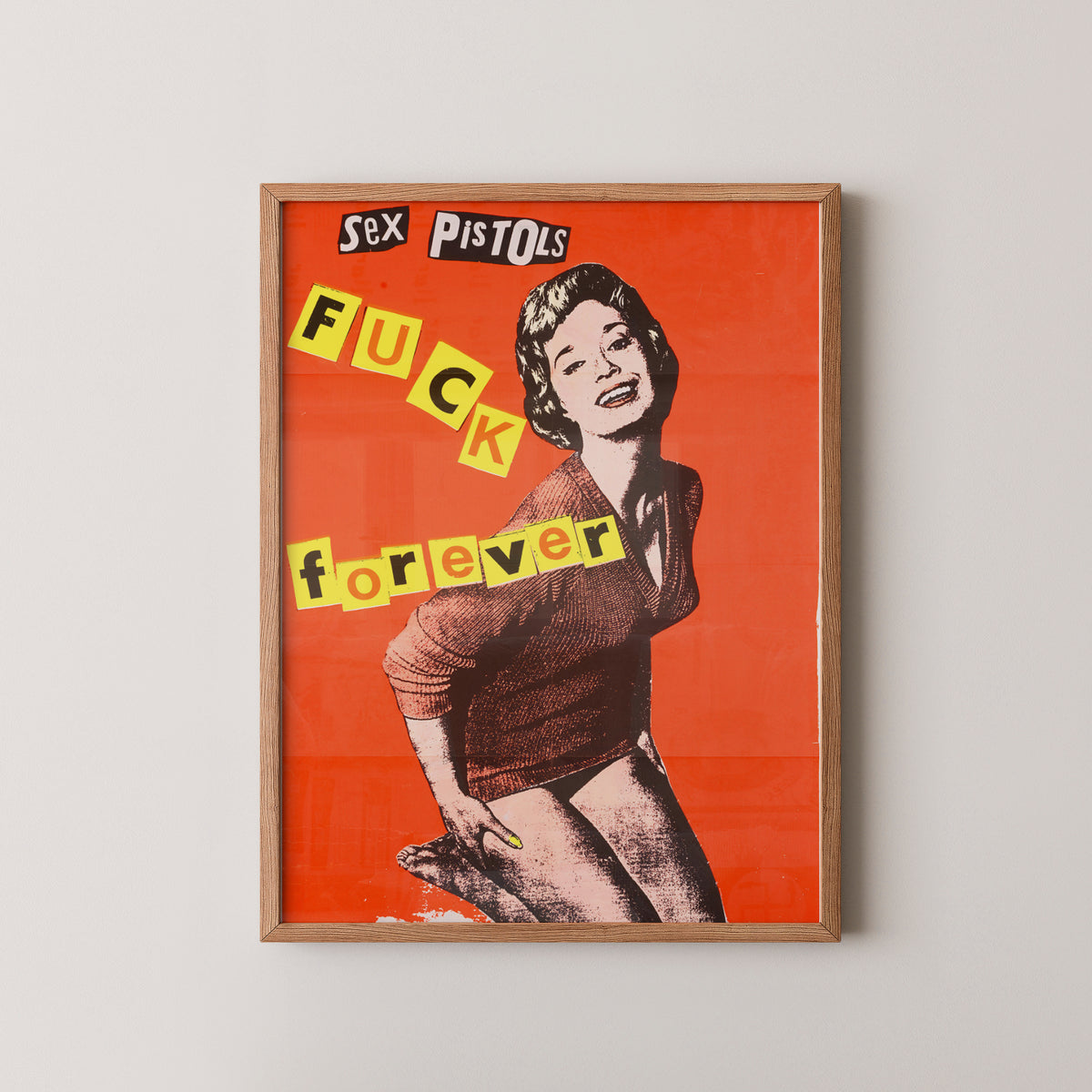 Affiche des Sex Pistols - Imprimé punk rock