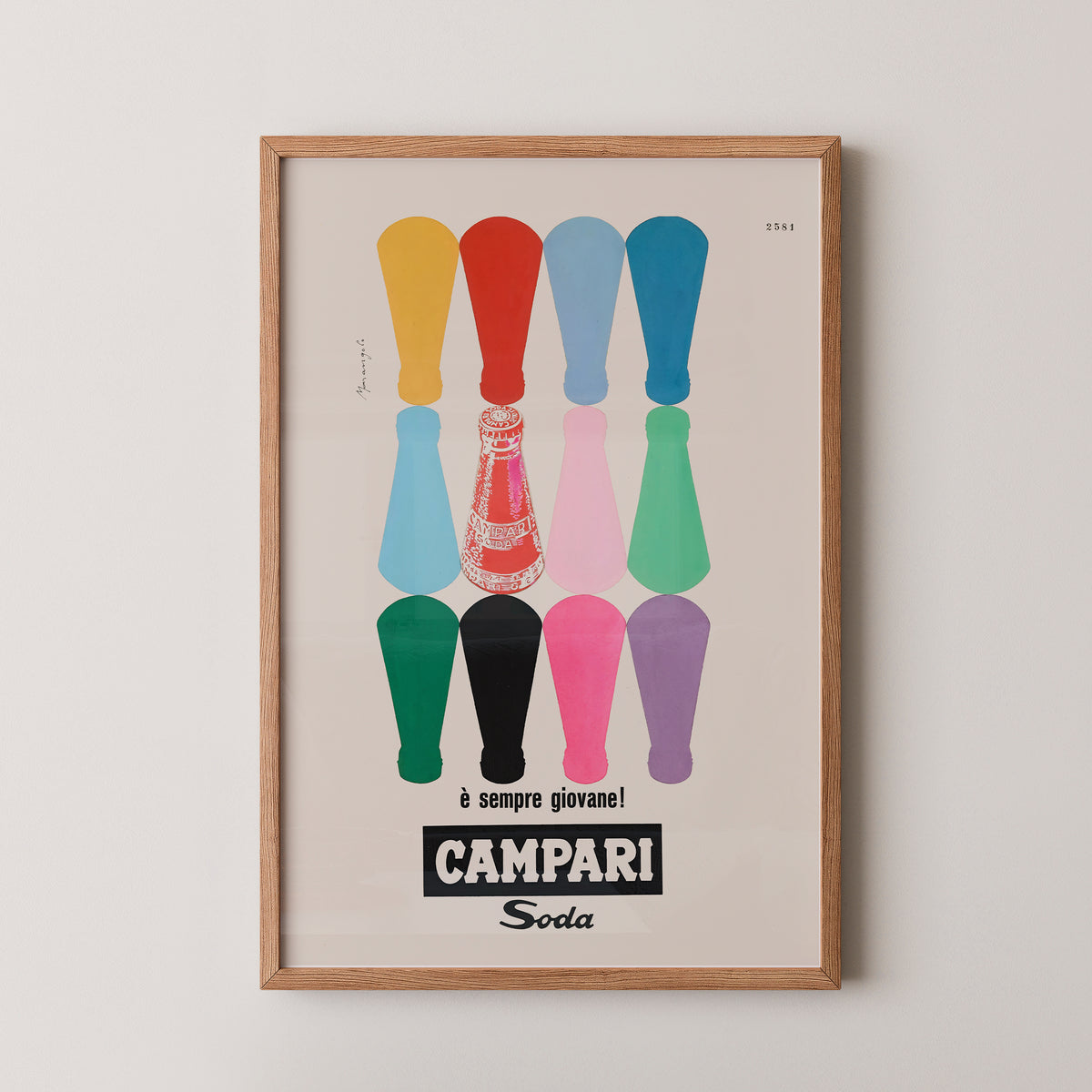 Campari Stilvolles Poster | Italienischer Likör Wandkunst