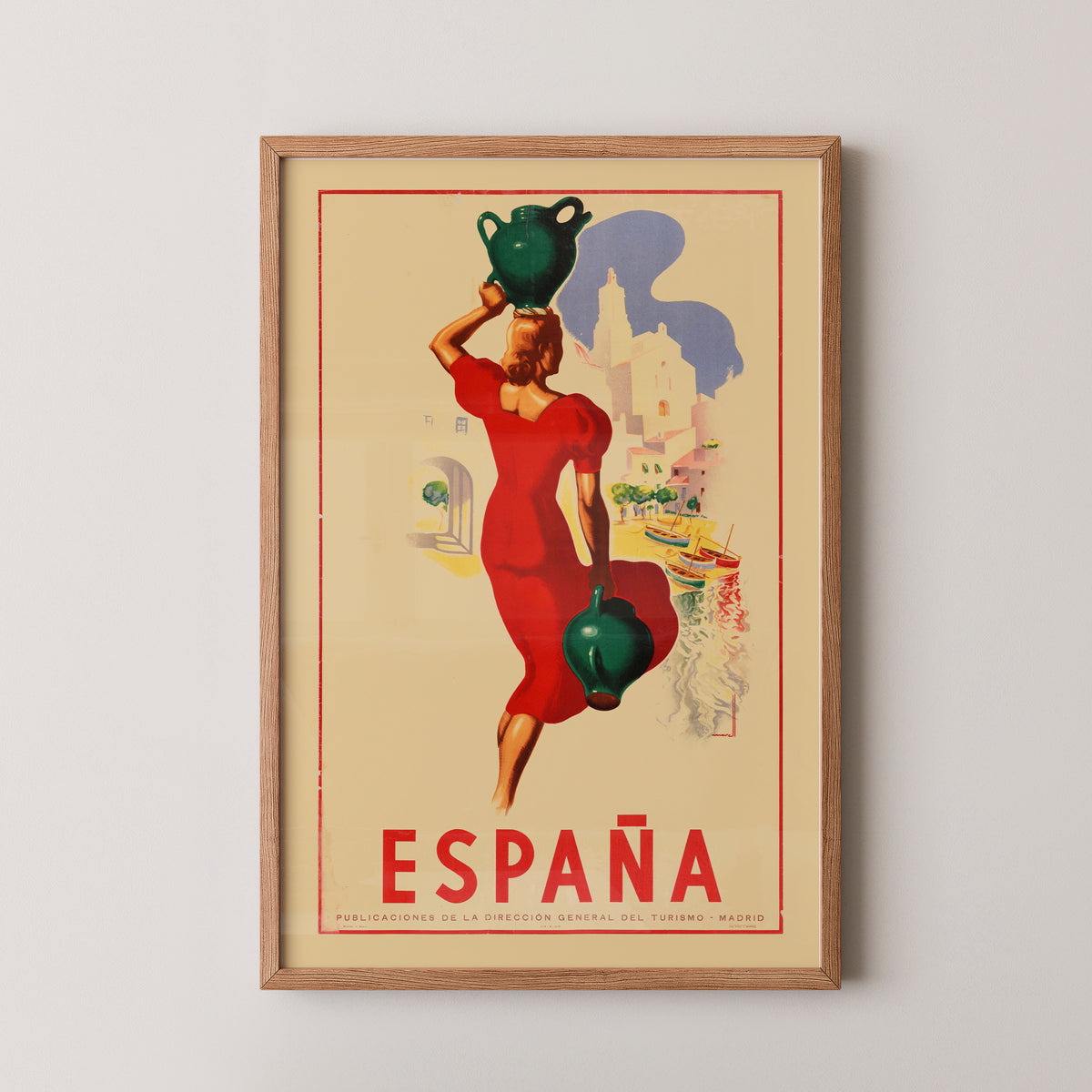 Vintage Andalusia Travel Poster – Southern Spain Art