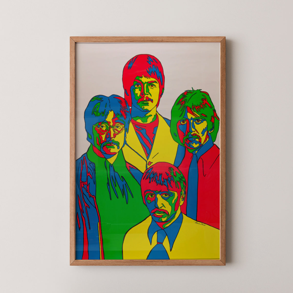 Affiche Pop Art des Beatles