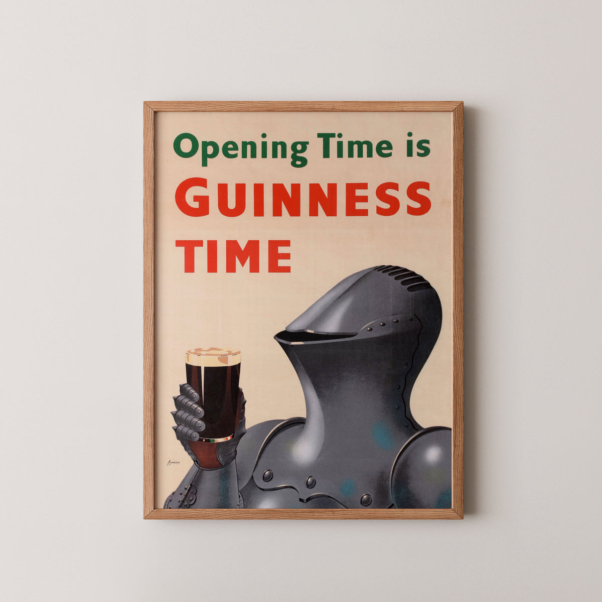 Medieval-Style Guinness Poster – Irish Beer Art