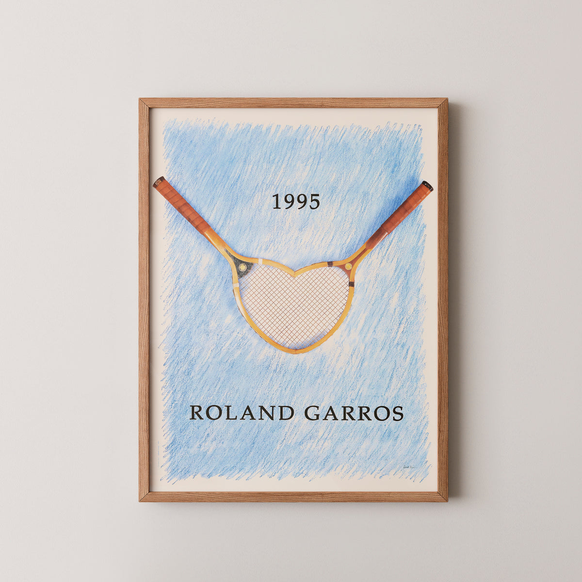 Roland Garros 1995 Poster – Vintage French Open Art