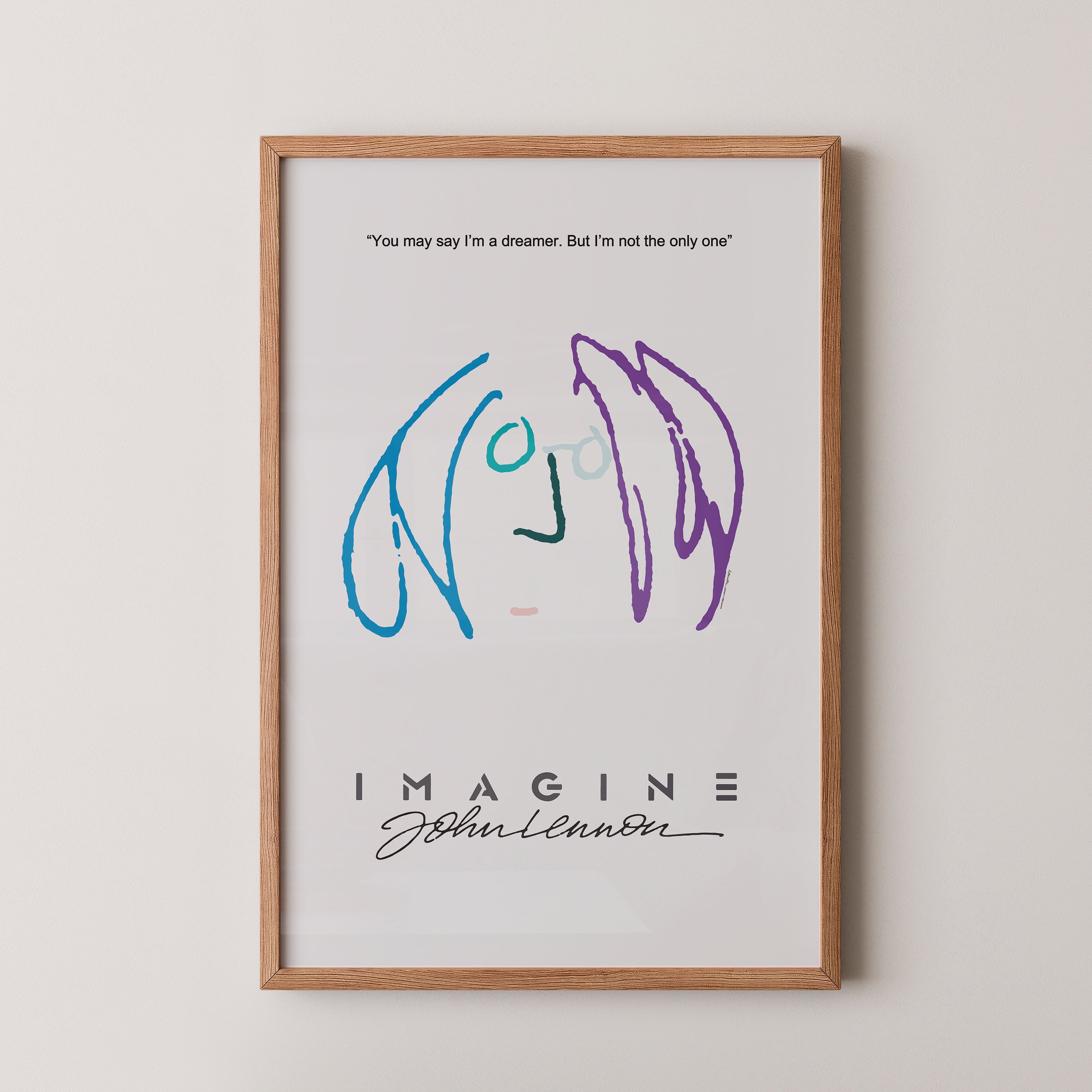 John Lennon Imagine Poster | Beatles Music Art – Poster Peak