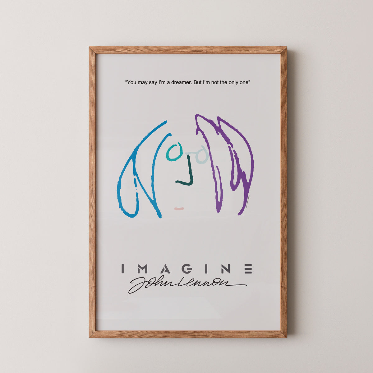 John Lennon Imagine Poster – Beatles-Druck