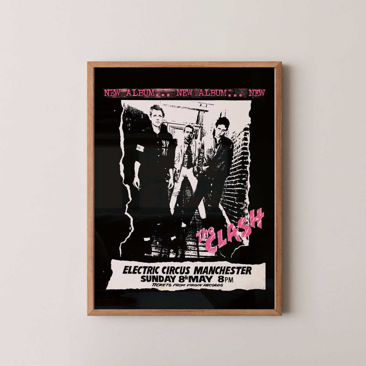 Affiche du concert The Clash – Souvenirs punk rock