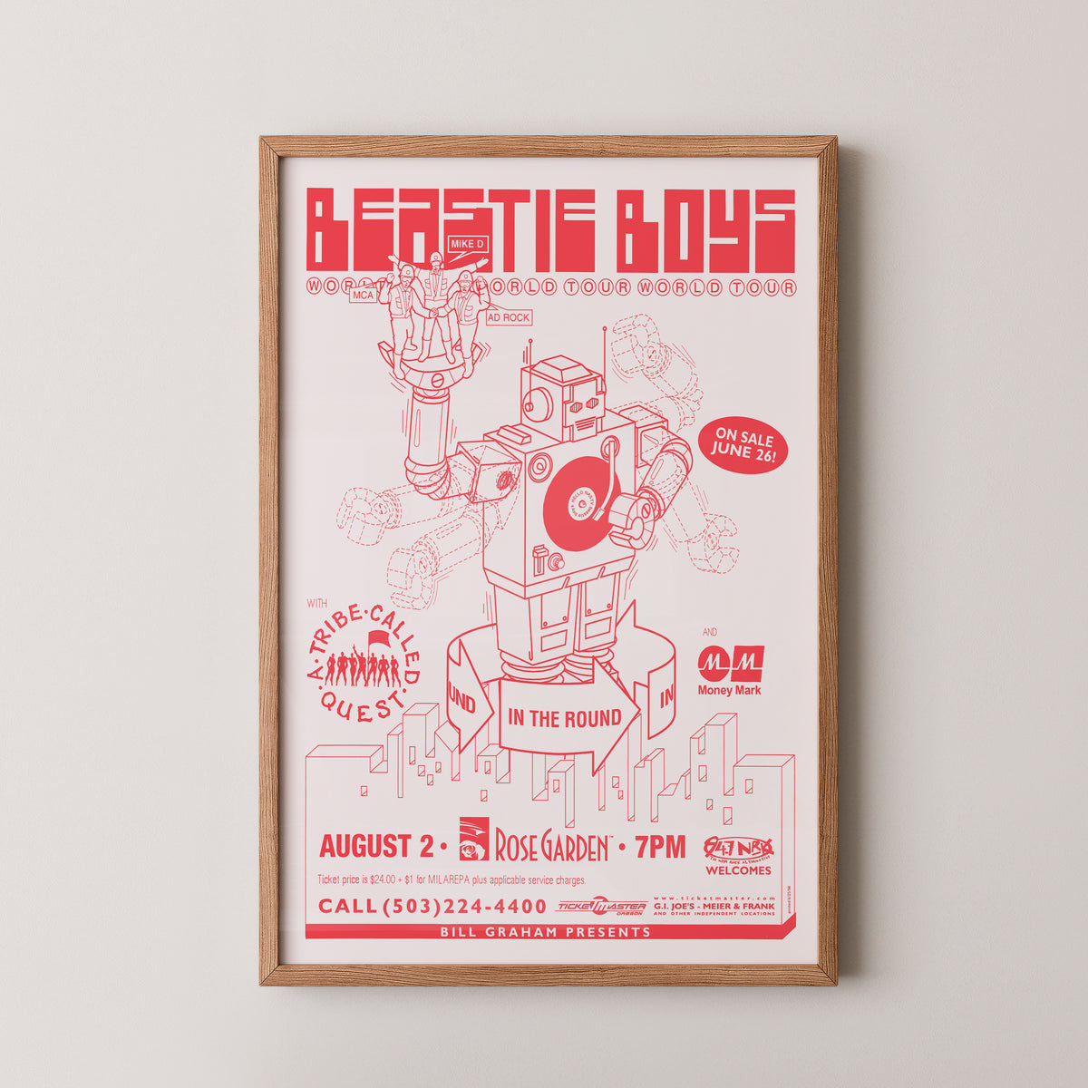 Affiche intergalactique des Beastie Boys – Décoration murale hip-hop