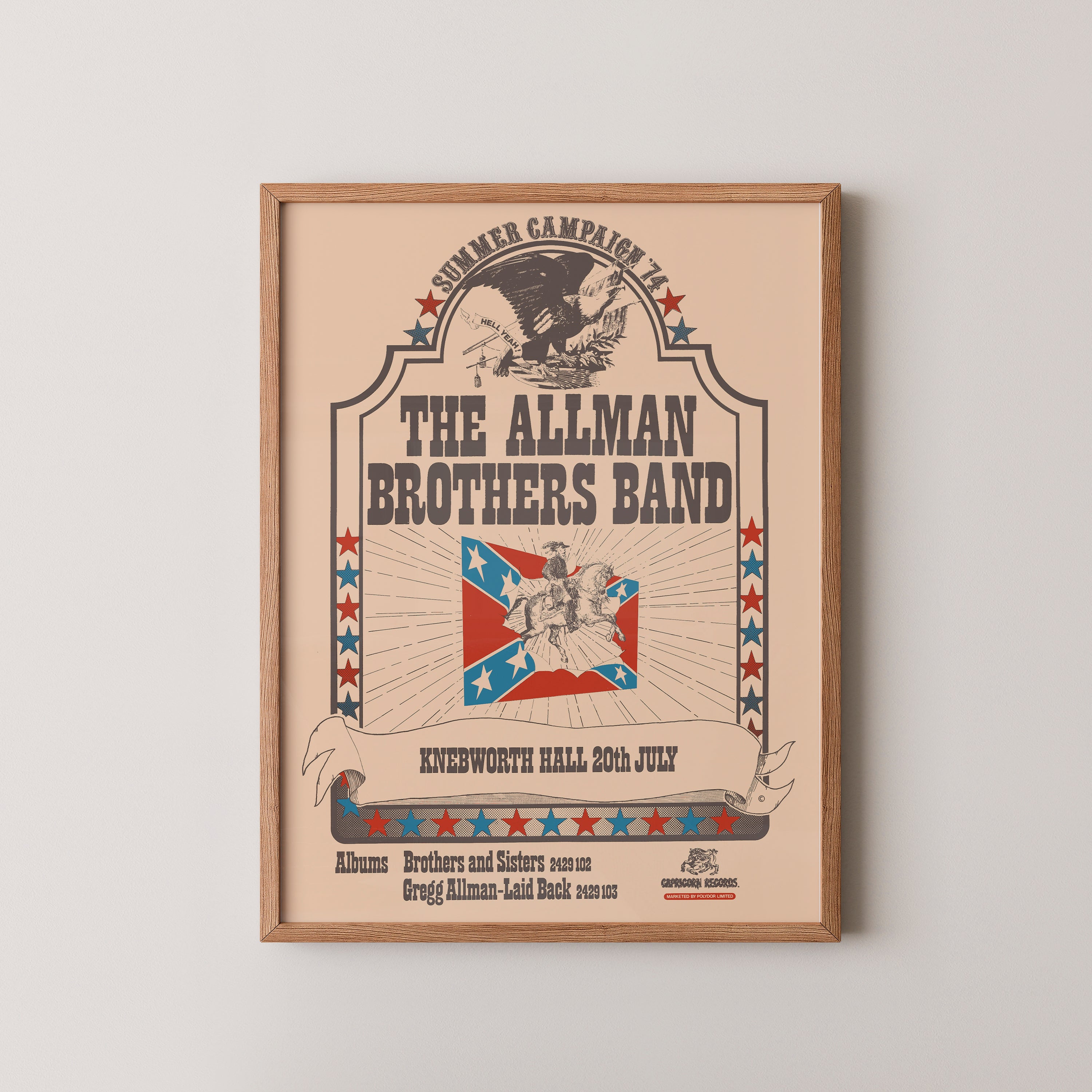 Allman Brothers Band Poster | Southern Rock Art – Poster Peak