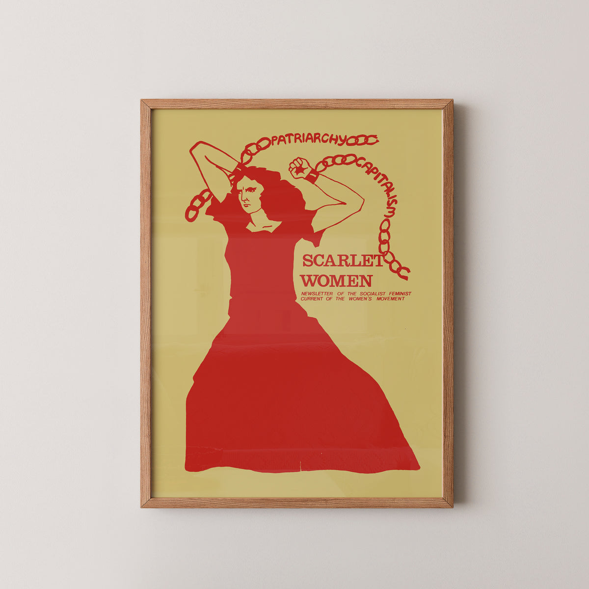 Socialist Woman Poster – Anti-Capitalism Art