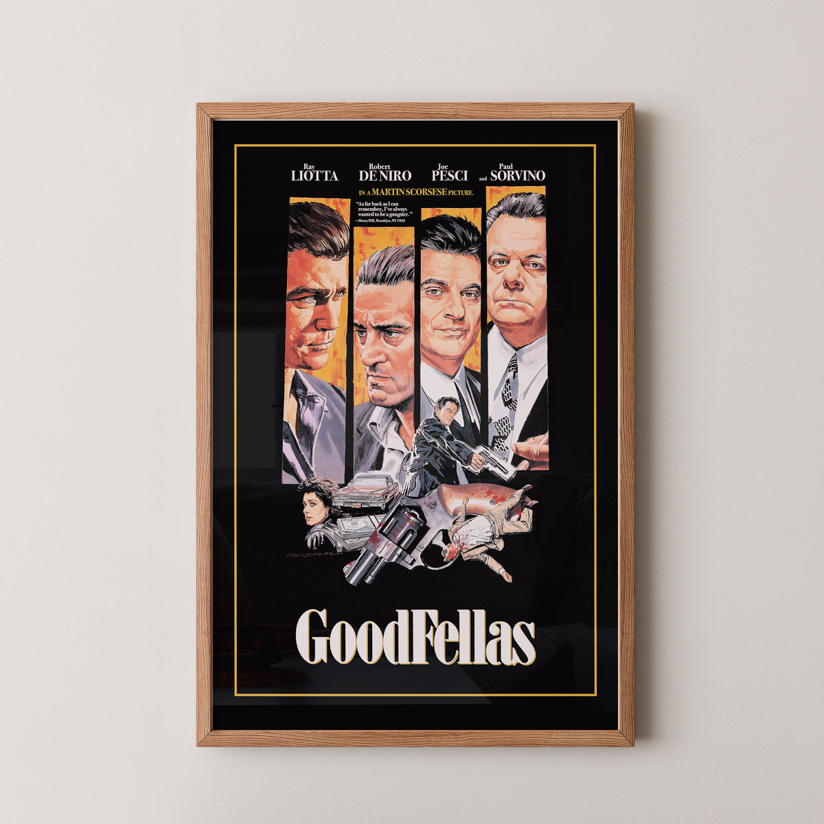 Goodfellas Filmplakat | Klassische Filmwandkunst