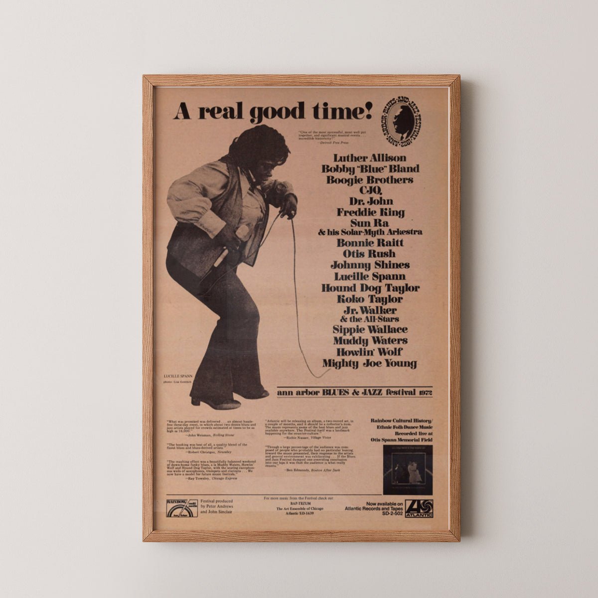 Blues & Jazz Festival Poster – Vintage Music Event Art
