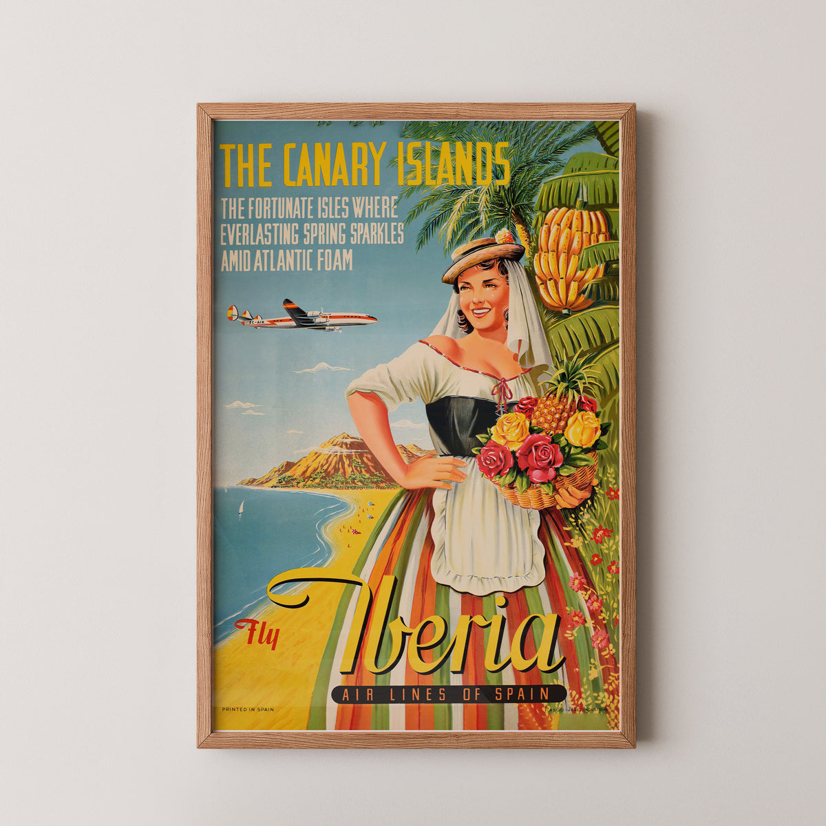 Kanarische Inseln Vintage Poster | Reise Wandkunst