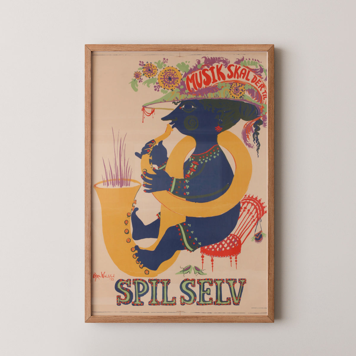 Affiche du festival de jazz danois Spil Selv – Art du concert