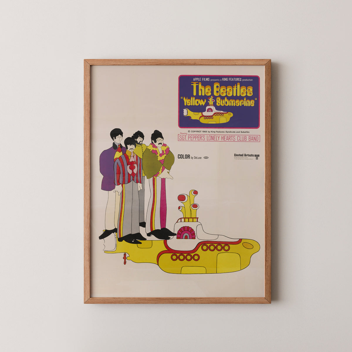 Das gelbe U-Boot der Beatles Poster
