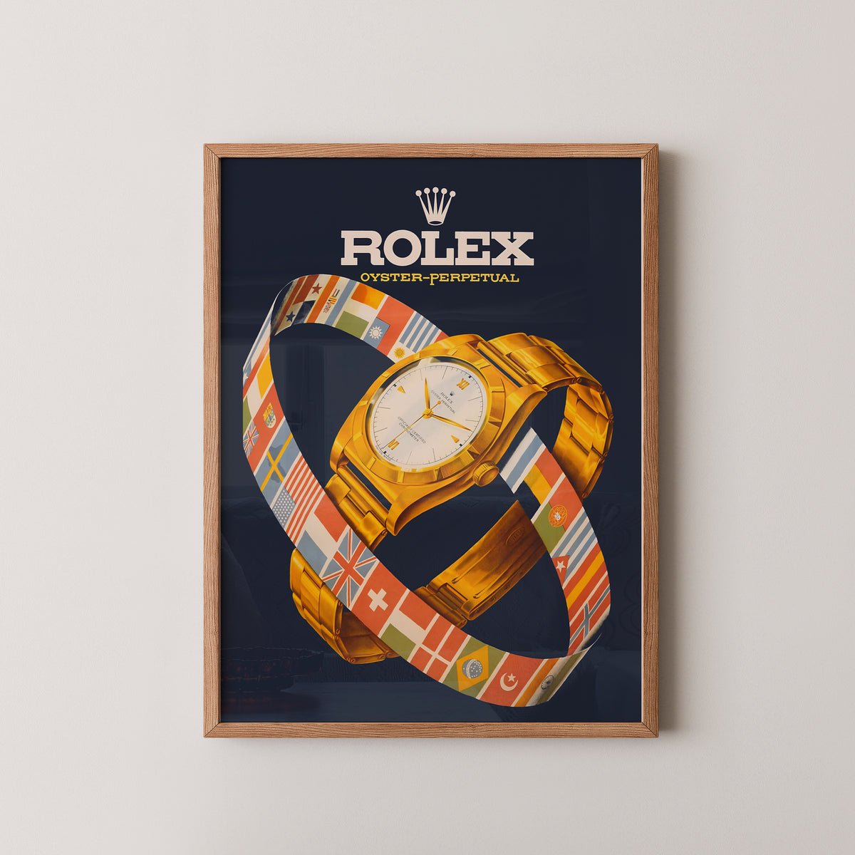 Rolex Oyster Perpetual Poster – Vintage Watch Art