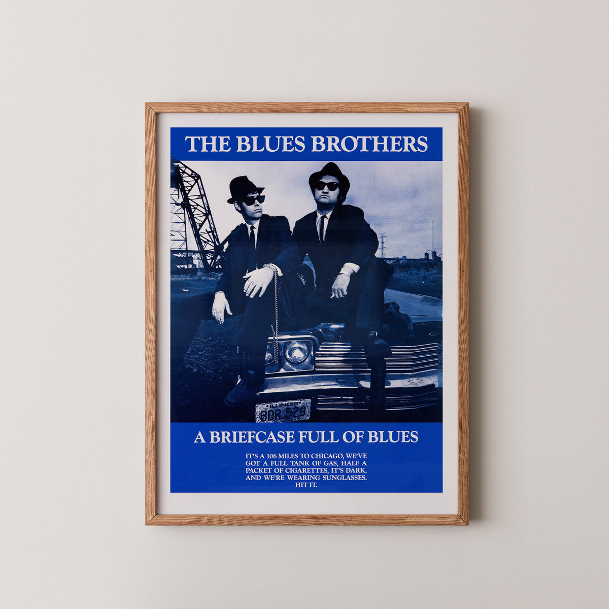Affiche des Blues Brothers | Décoration murale de film classique