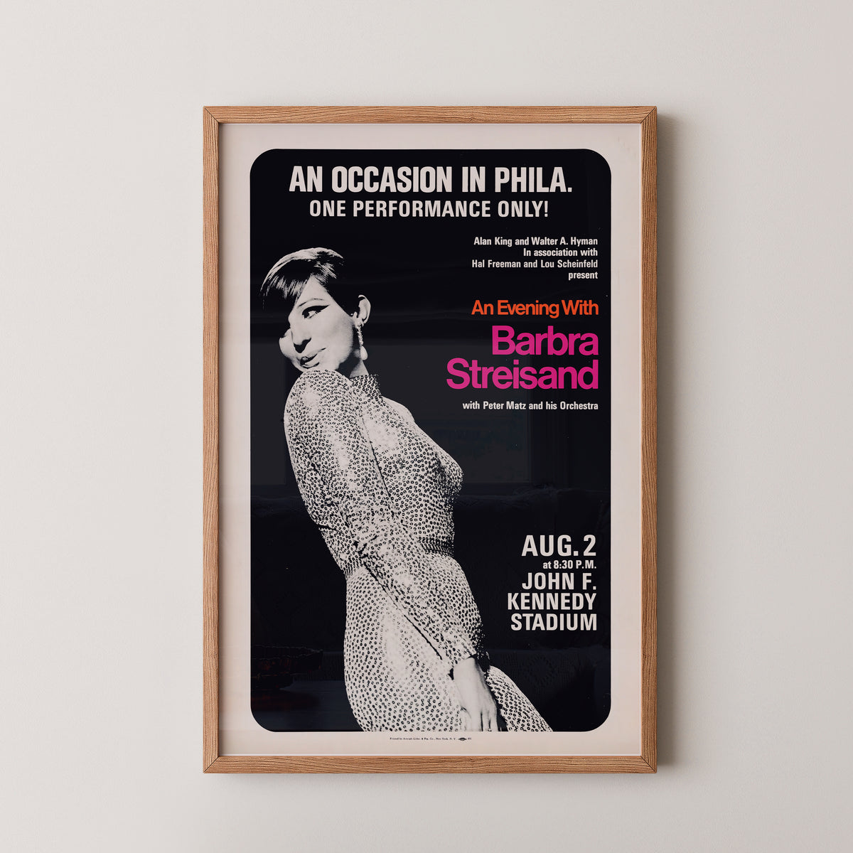 Barbra Streisand Poster – Vintage-Musik-Memorabilia