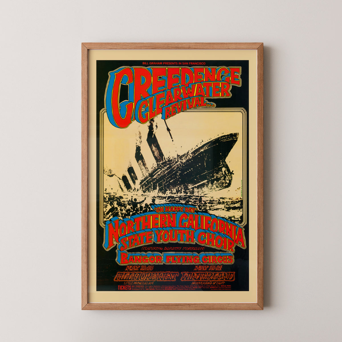 Affiche de renaissance de Creedence Clearwater – Impression CCR