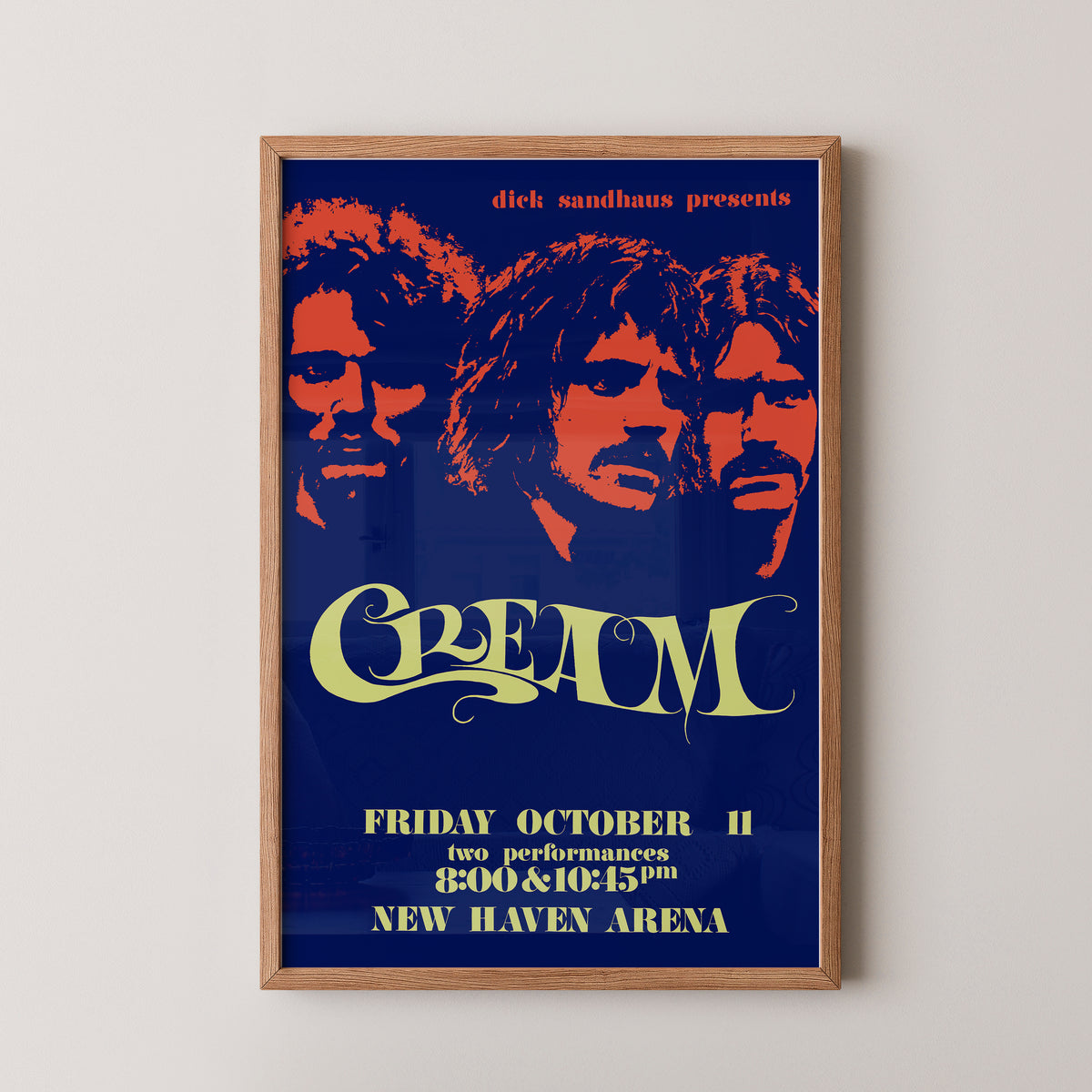 Cream New Haven Concert Poster