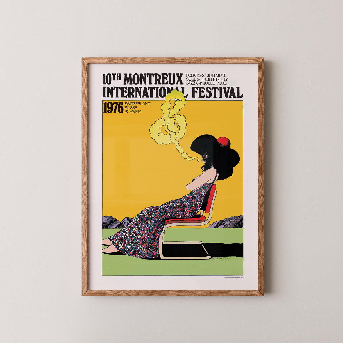 Affiche du Montreux Jazz Festival 1970 – Jazz Print