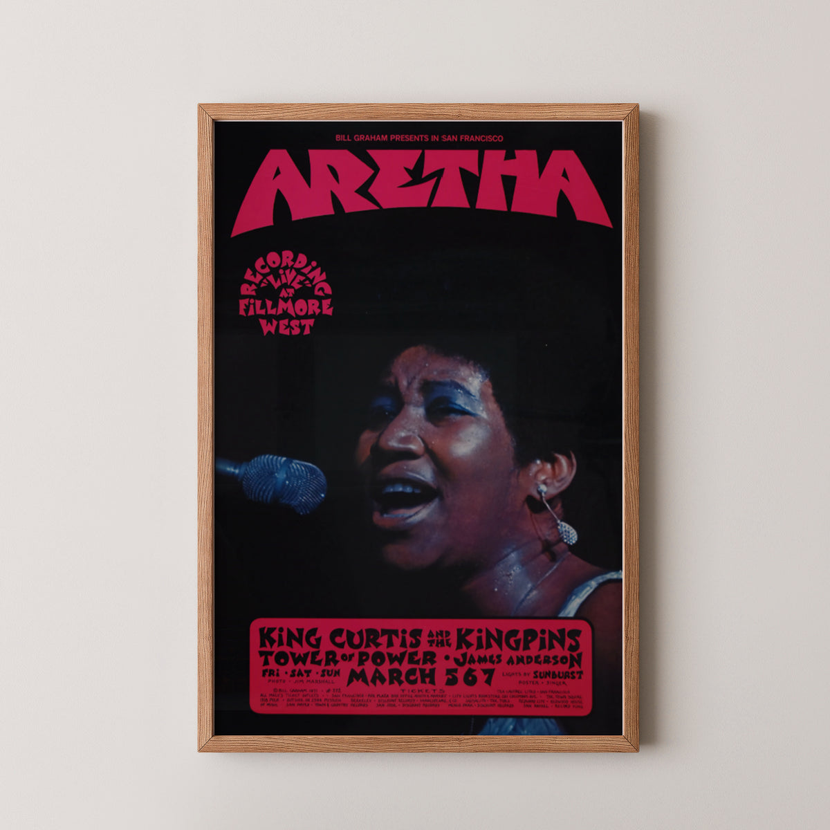 Affiche d'Aretha Franklin - Affiche de concert