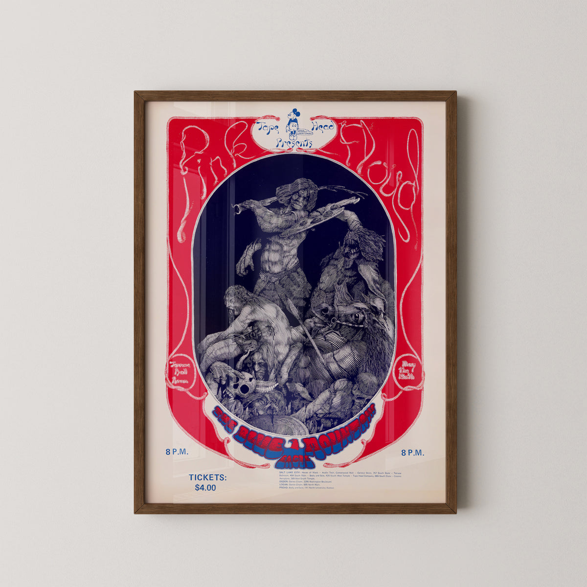 Pink Floyd Terrace Ballroom 1970 Concert Poster