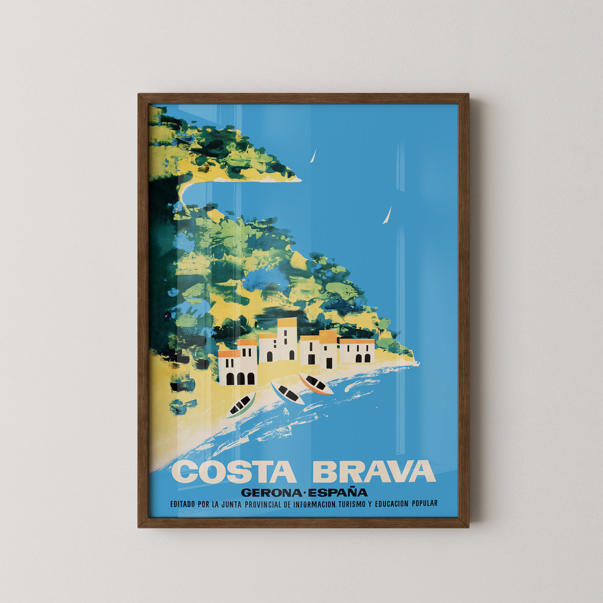 Costa Brava Sommer Poster | Vintage Spanien Poster