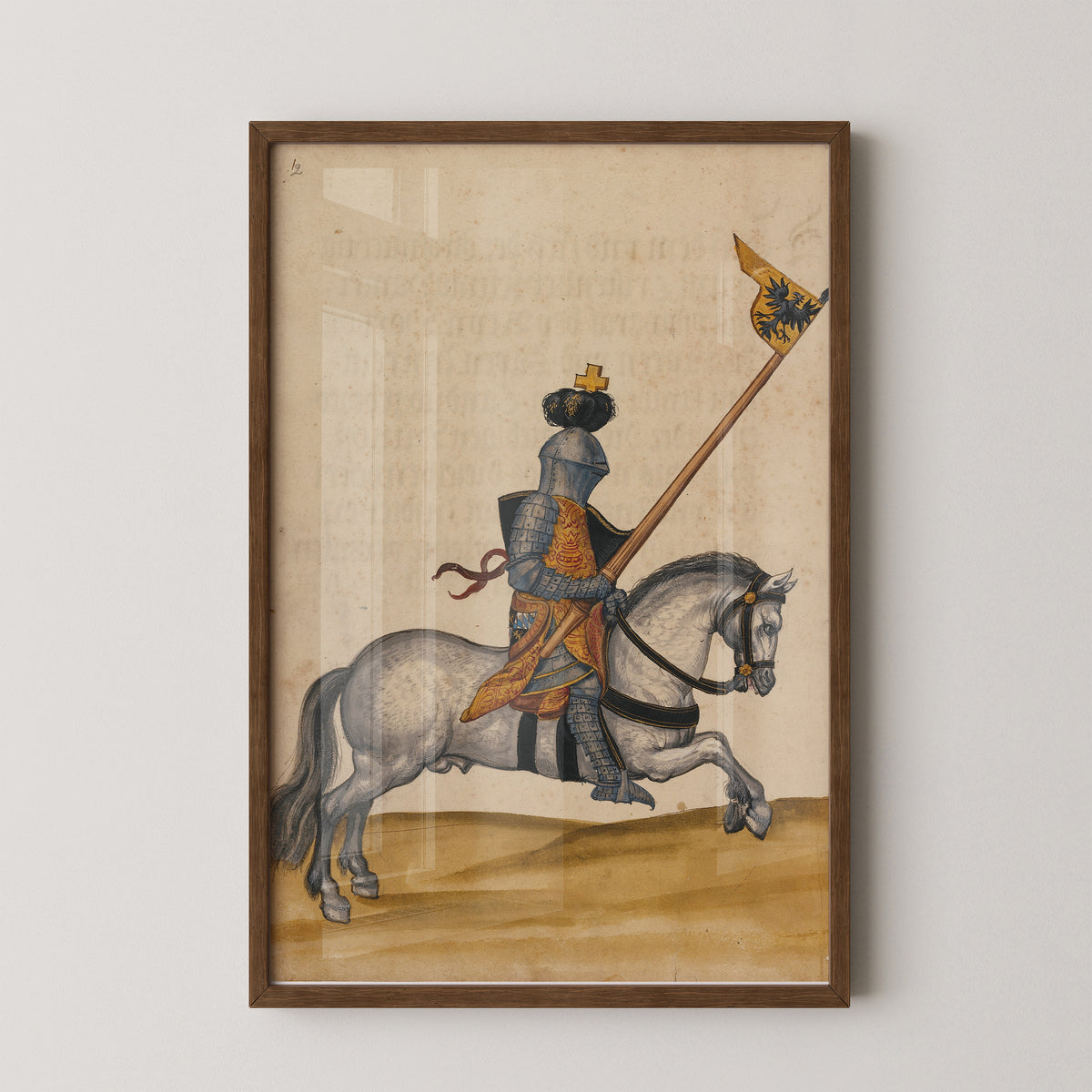 Affiche du tournoi de chevaliers médiévaux