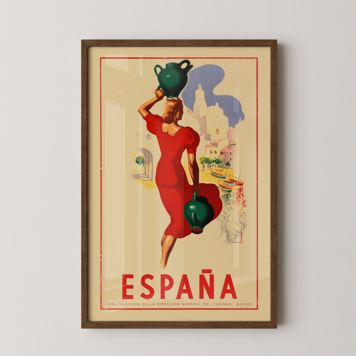 Vintage Andalusia Travel Poster – Southern Spain Art