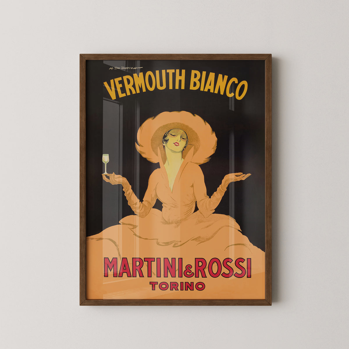 Martini Bianco Vintage Poster – Italian Vermouth Art