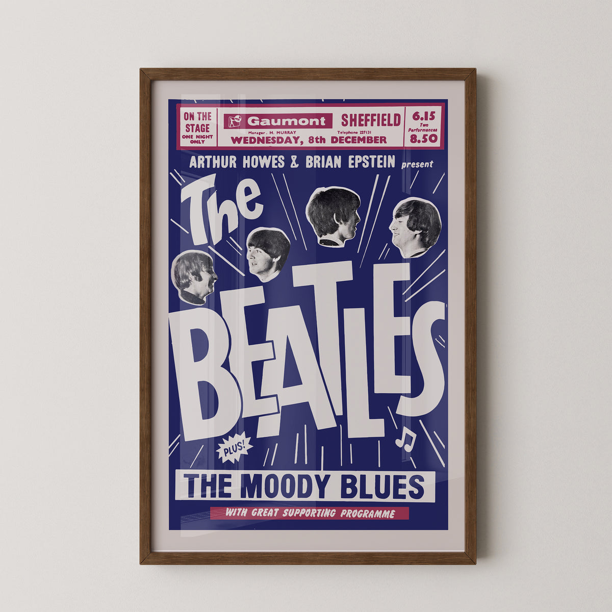 The Beatles Sheffield Concert Poster – Vintage Tour Art