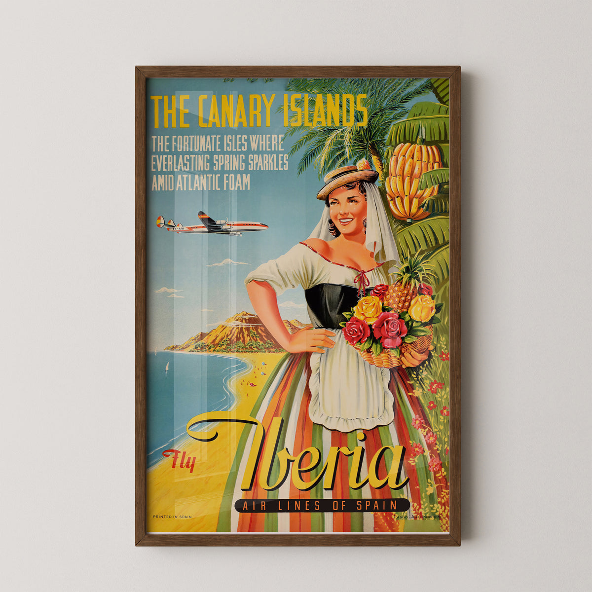 Kanarische Inseln Vintage Poster | Reise Wandkunst