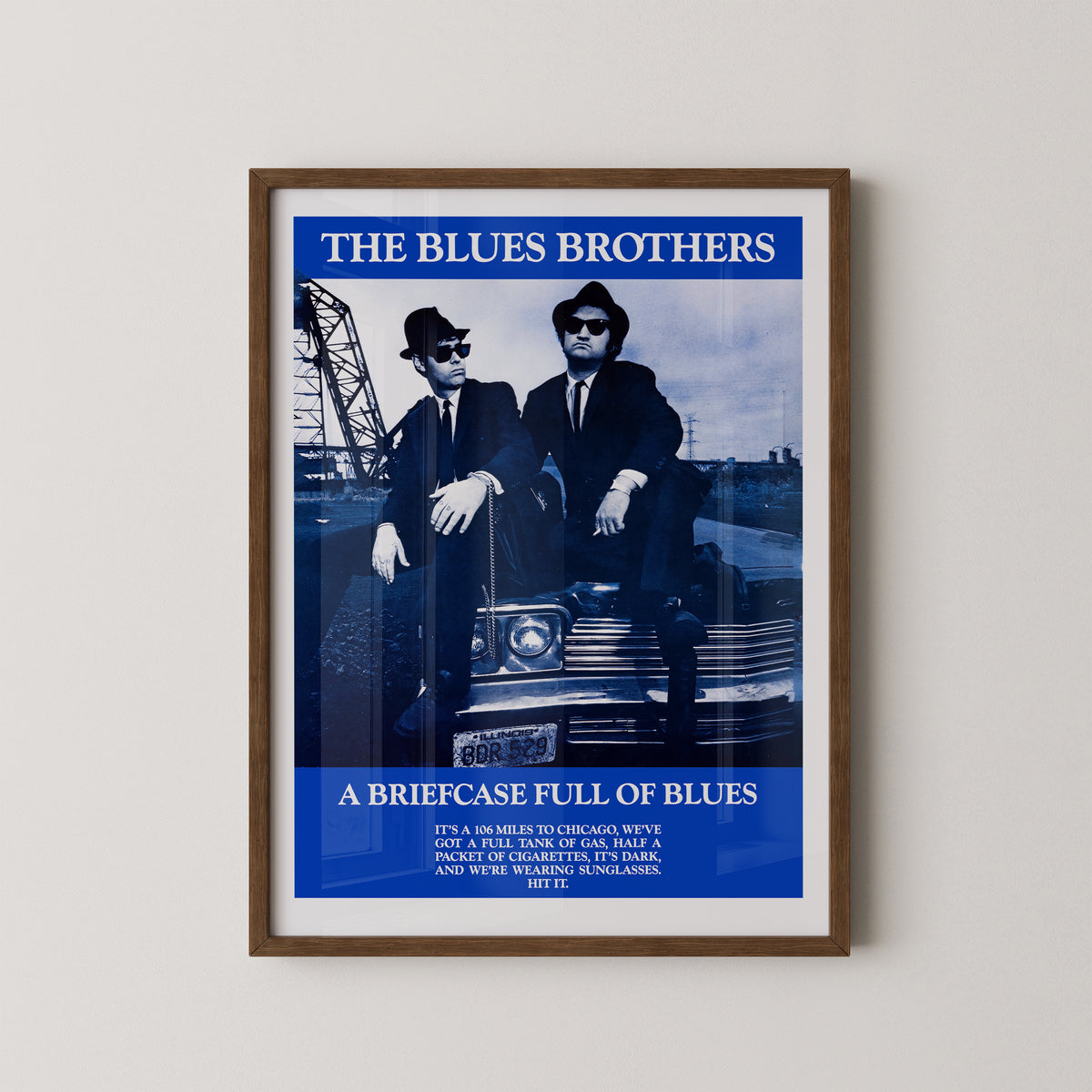 Affiche des Blues Brothers | Décoration murale de film classique