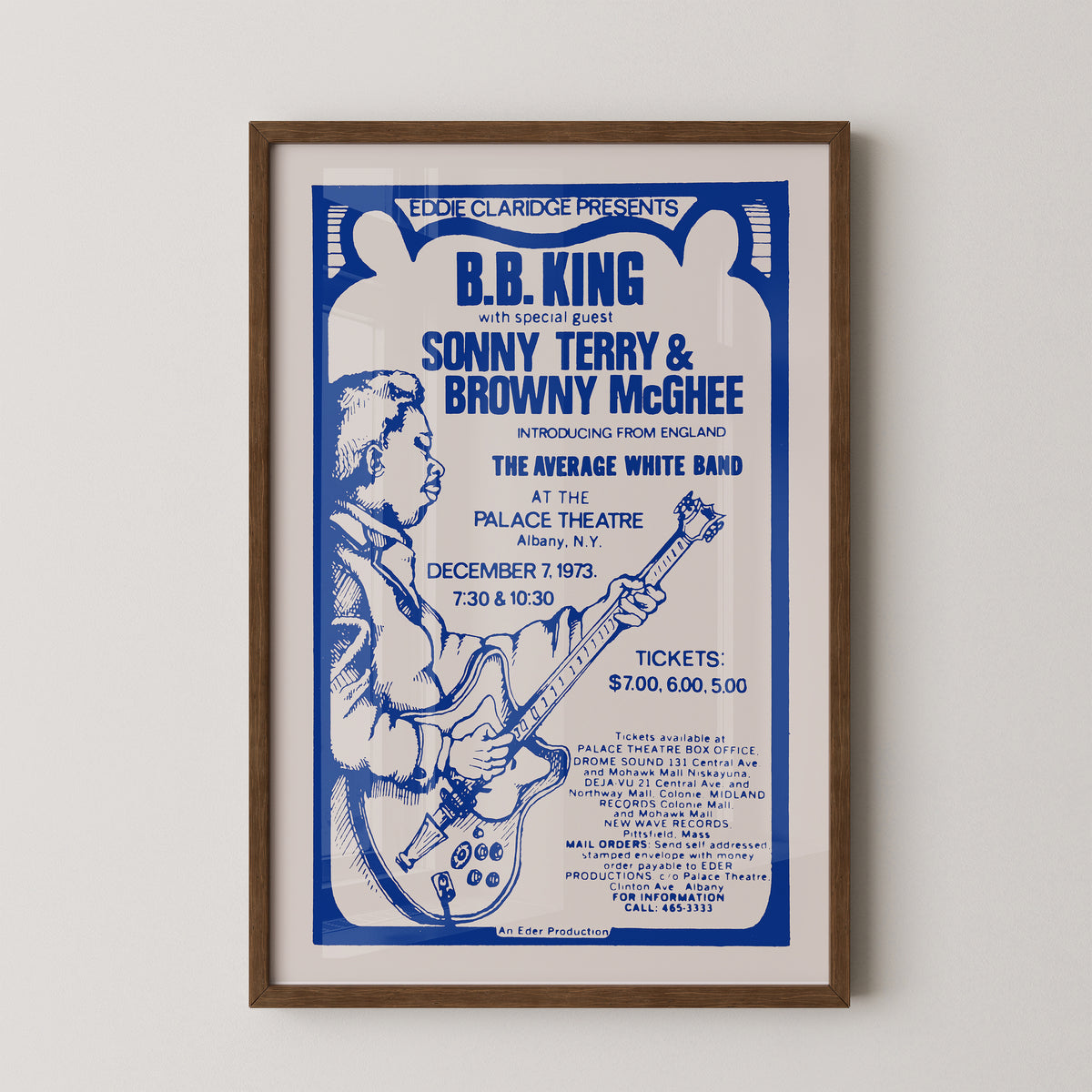 B.B. King Vintage Event Concert Poster