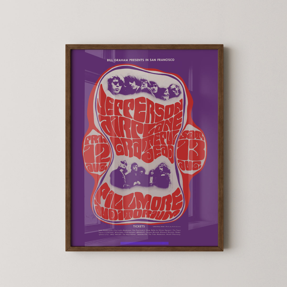 Jefferson Airplane Poster – Vintage 60er Rock Art