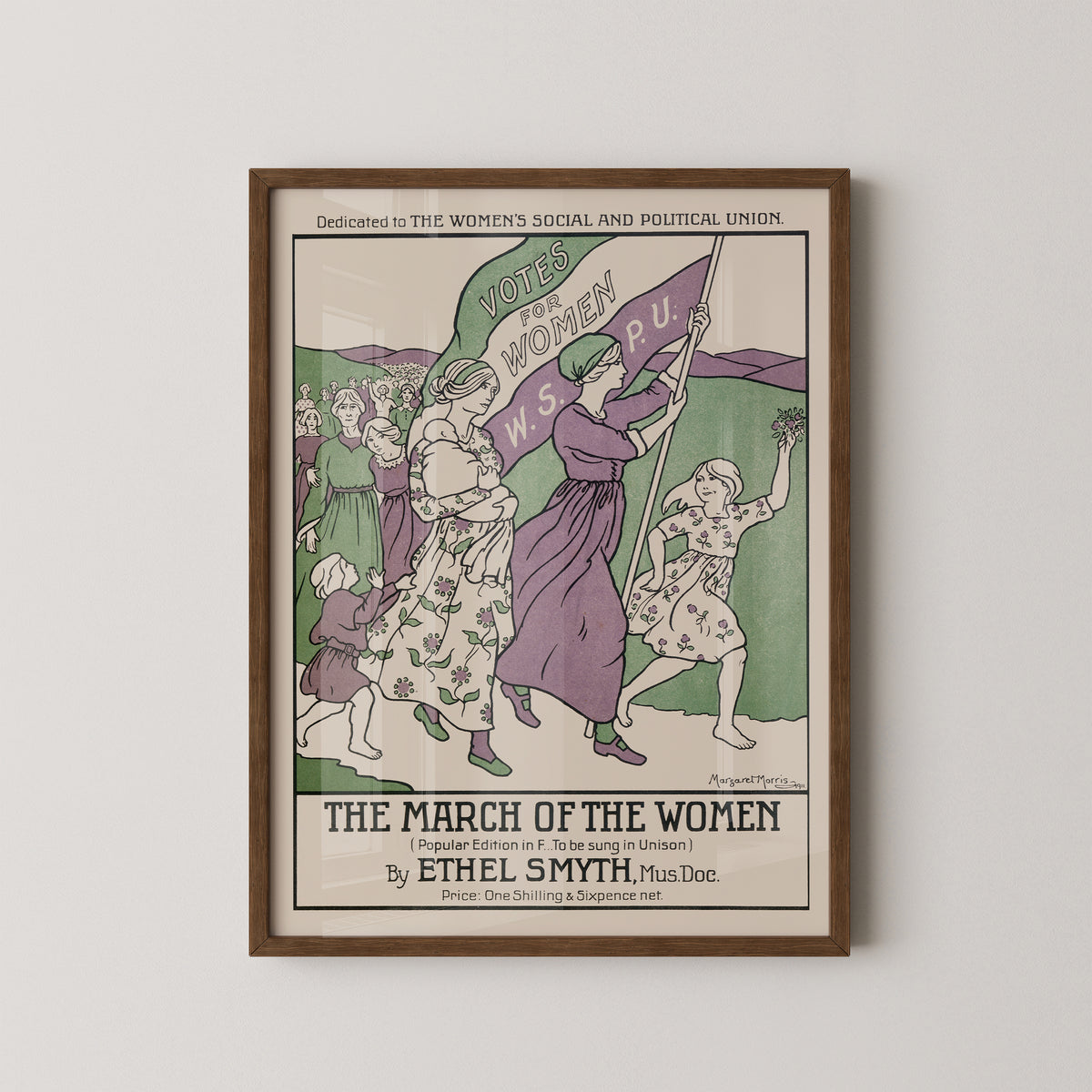 1950s Women’s Art Poster – Mid-Century Feminist Print