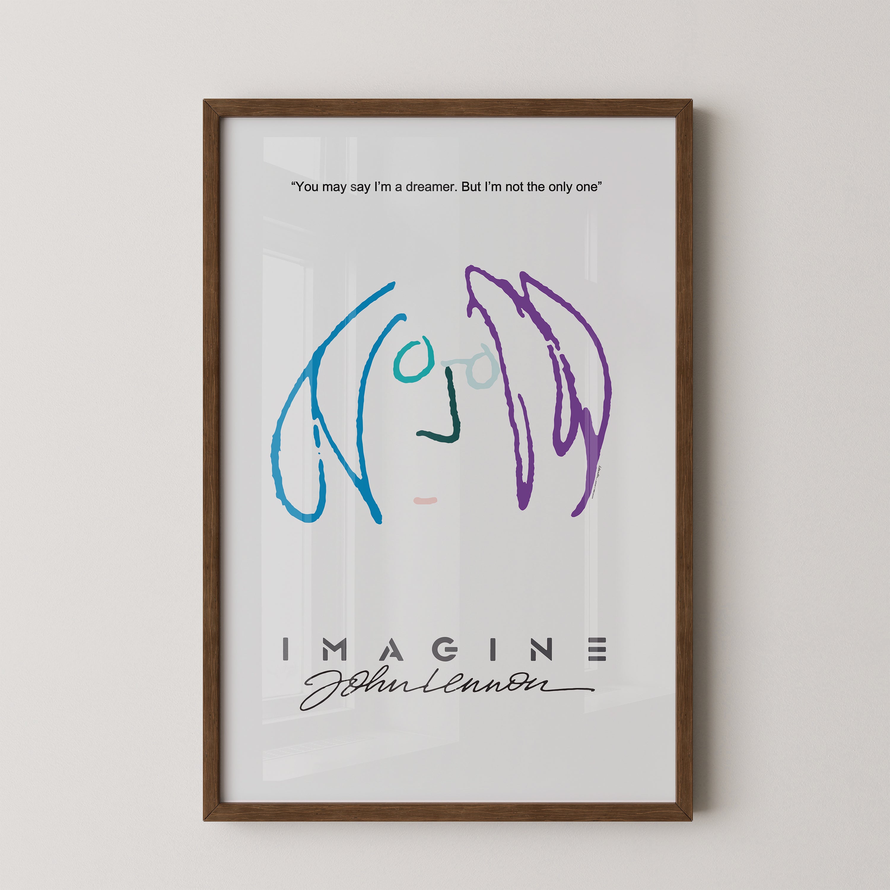John Lennon Imagine Poster | Beatles Music Art – Poster Peak