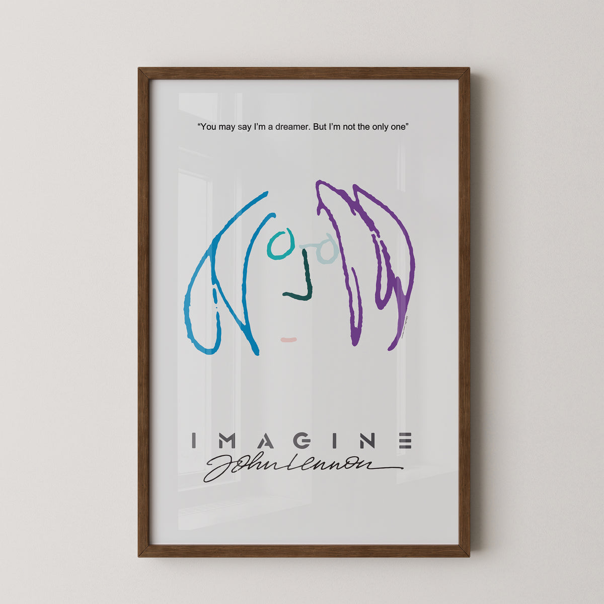 Affiche Imagine de John Lennon – Impression Beatles